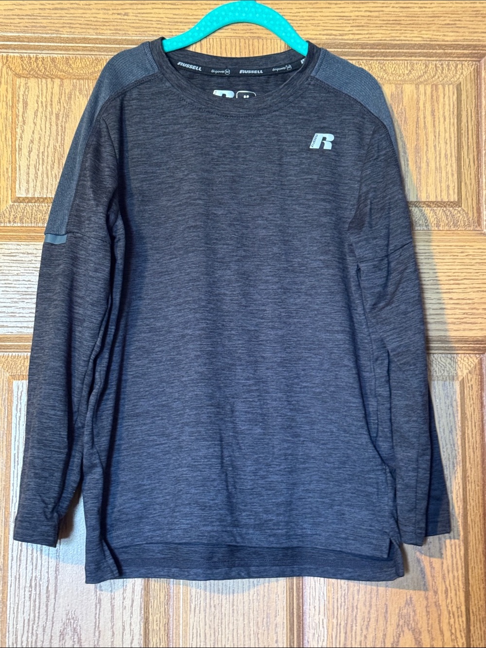 Russell Athletic Charcoal Gray Long-Sleeve Performance Top